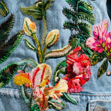 Garden Denim Jacket / Birds