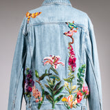 Garden Denim Jacket / Birds