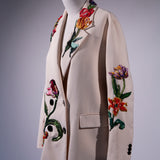 Beige Tulips Blazer 