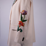 Beige Tulips Blazer 