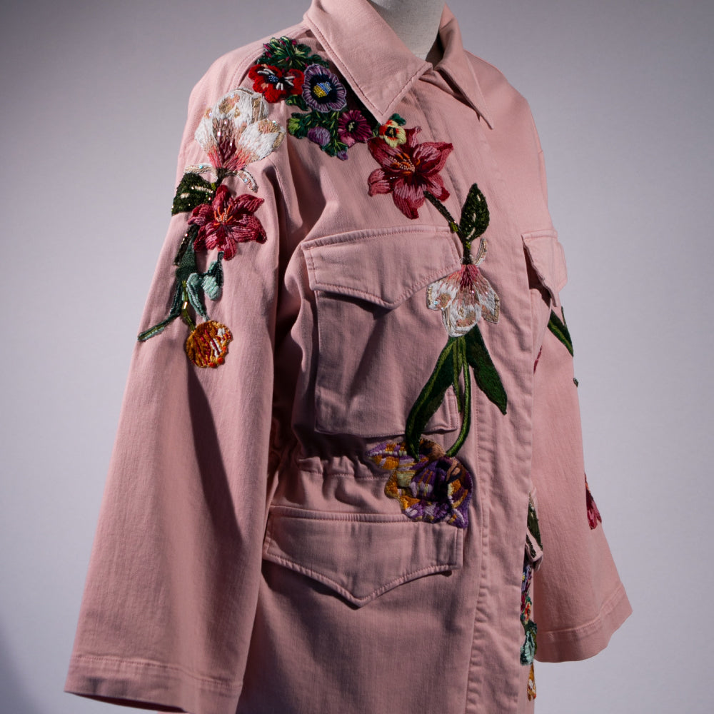 Trenchcoat Rosado Jardin