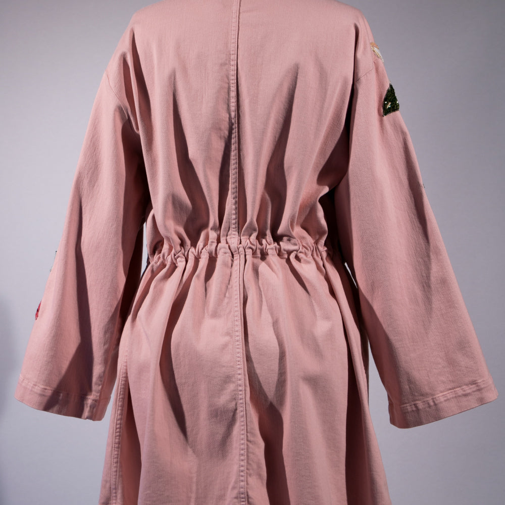 Trenchcoat Rosado Jardin