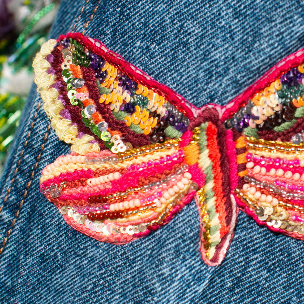 Chaqueta Denim, Mundo Amarpo / Crochet