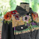 Black Poppy-Fringes Jacket