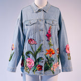 Chaqueta Denim, Jardín Tulipanes