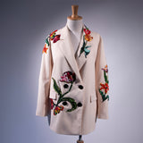 Beige Tulips Blazer 