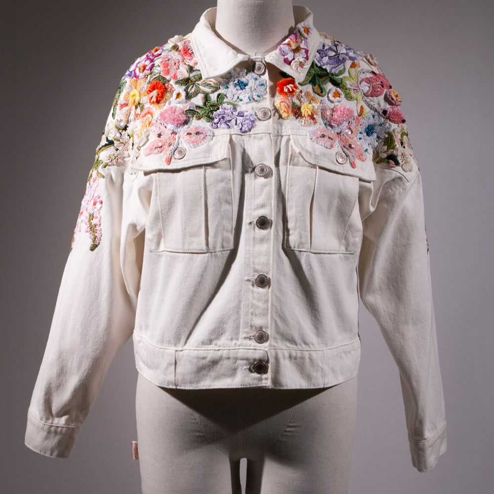 Chaqueta Jardín Pastel Hombros