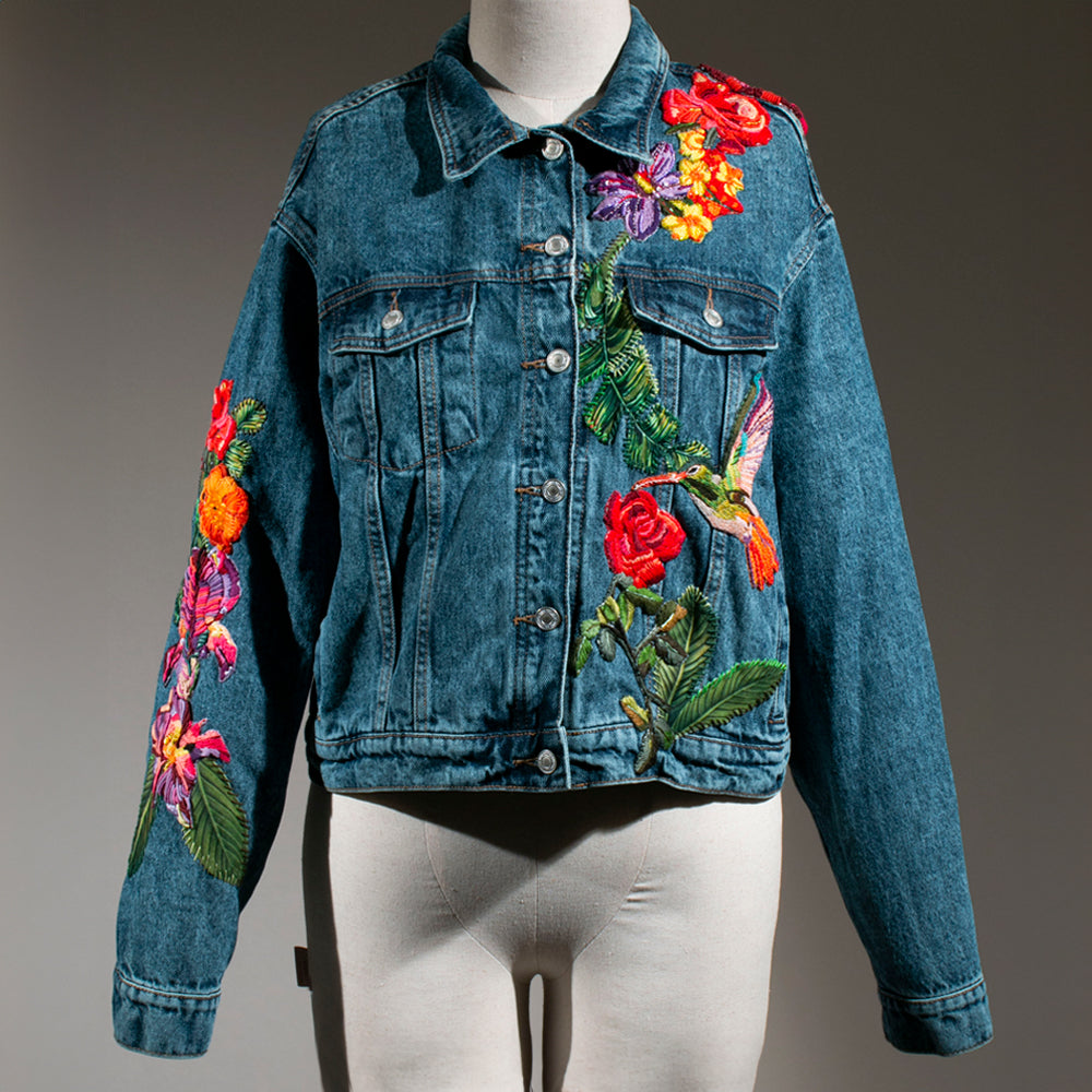 Chaqueta Colibrí / Jardín Rosas